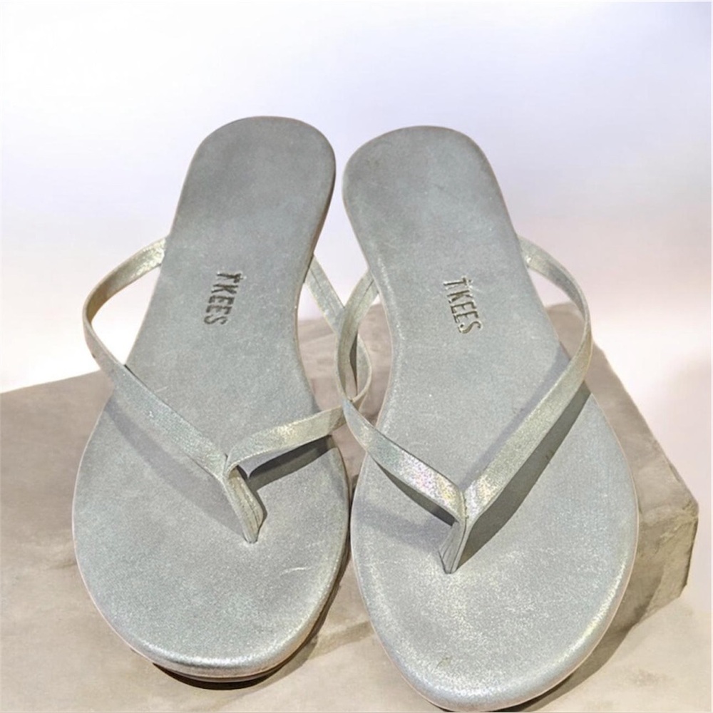 TKEES Metallic Silver Women's Sandals